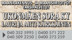 Ukonmäen Sora Ky / Taksi Kärkkäinen Ahti logo